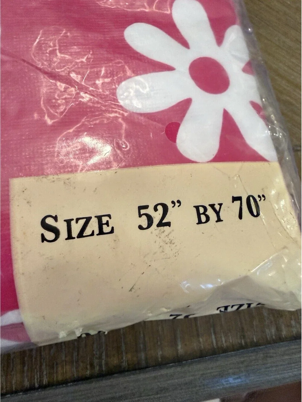 Sultran Linens Vinyl Tablecloth Flannel Back In Original Package 52 X 70